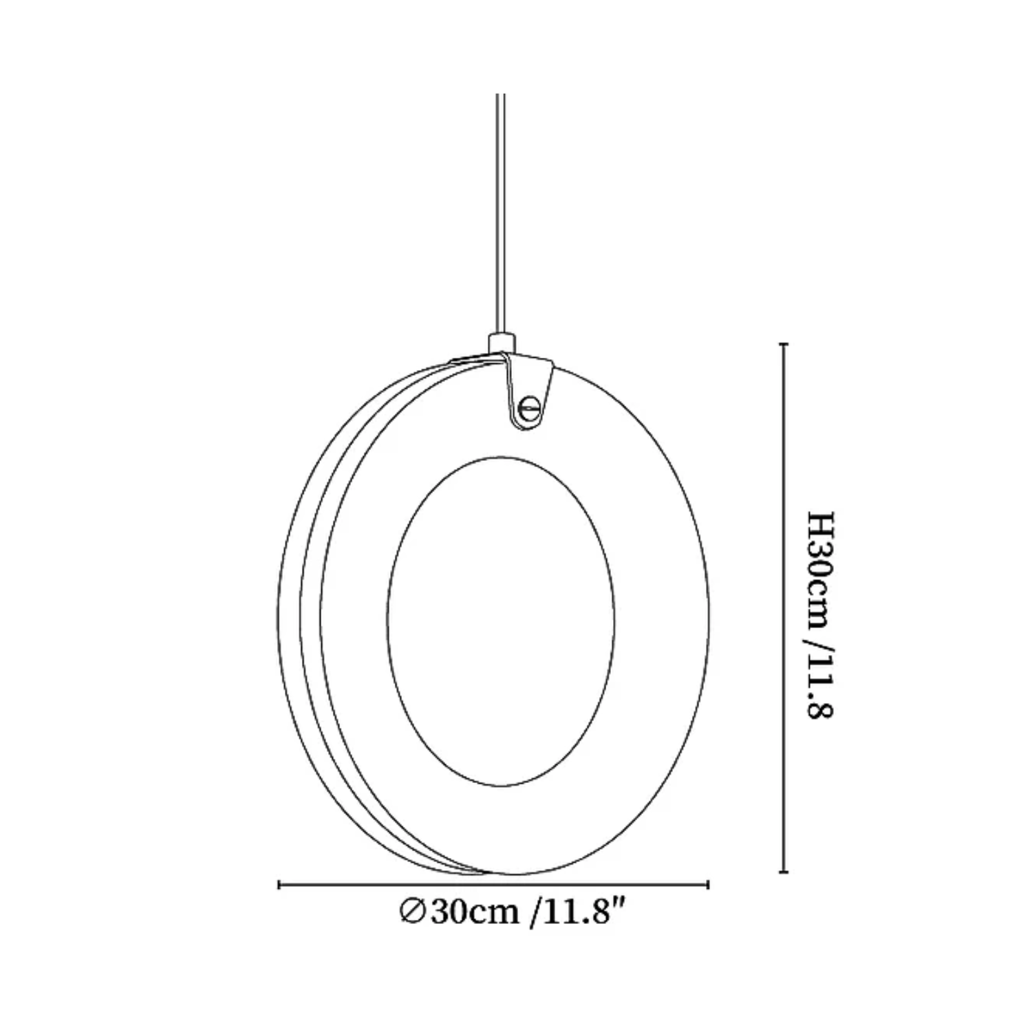 Lenba Albasten Ring Hanglamp