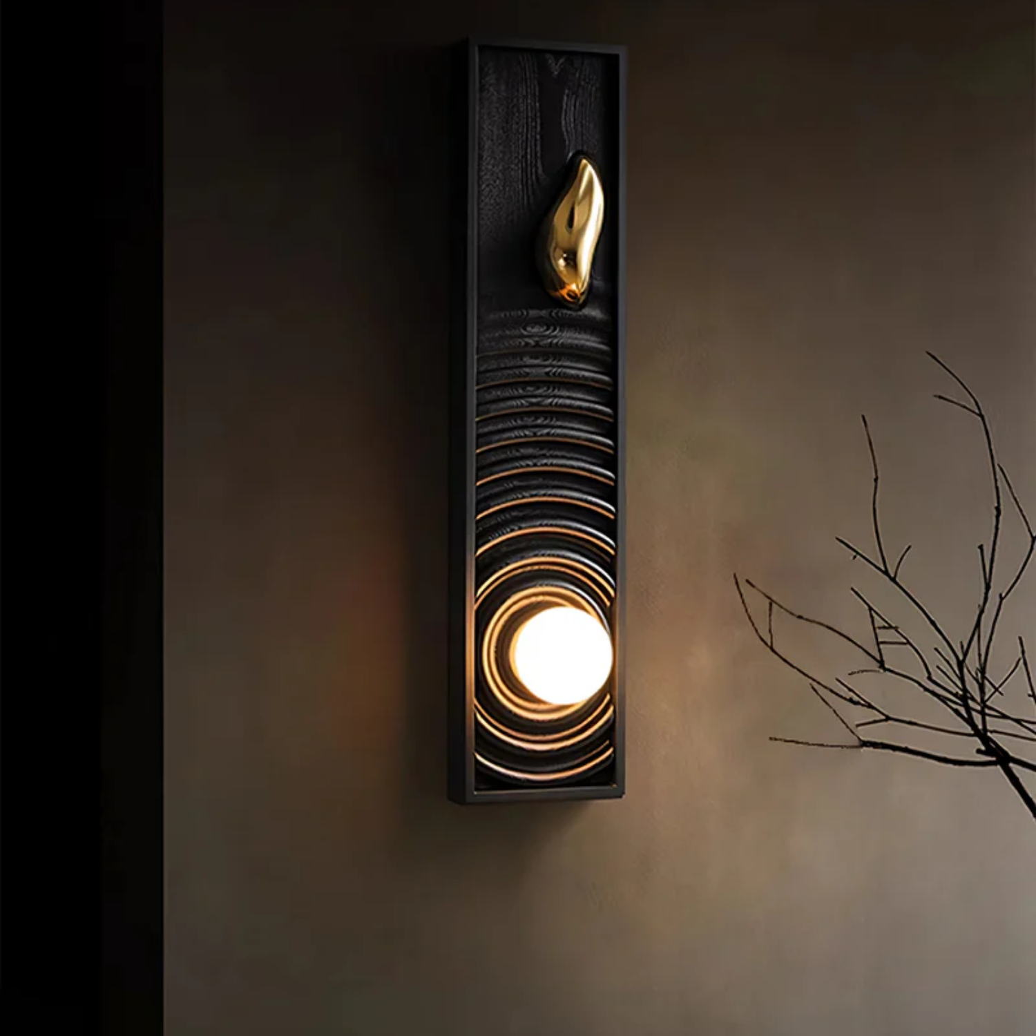Moluze Houten Wandlamp