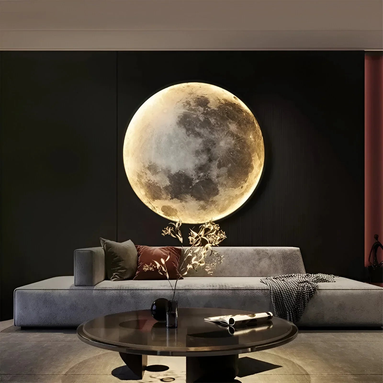 Eclipse Maanontwerp Wandlamp