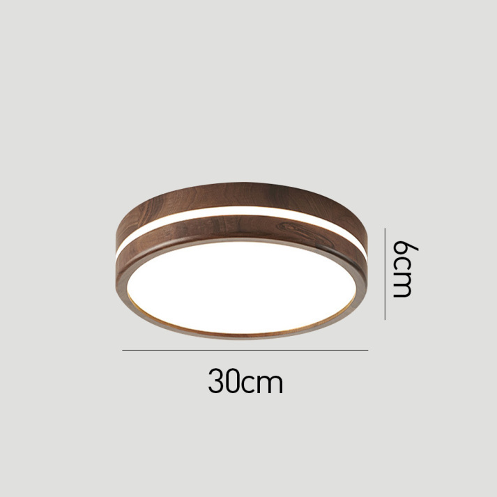 Zoulon Houten Japandi Plafondlamp