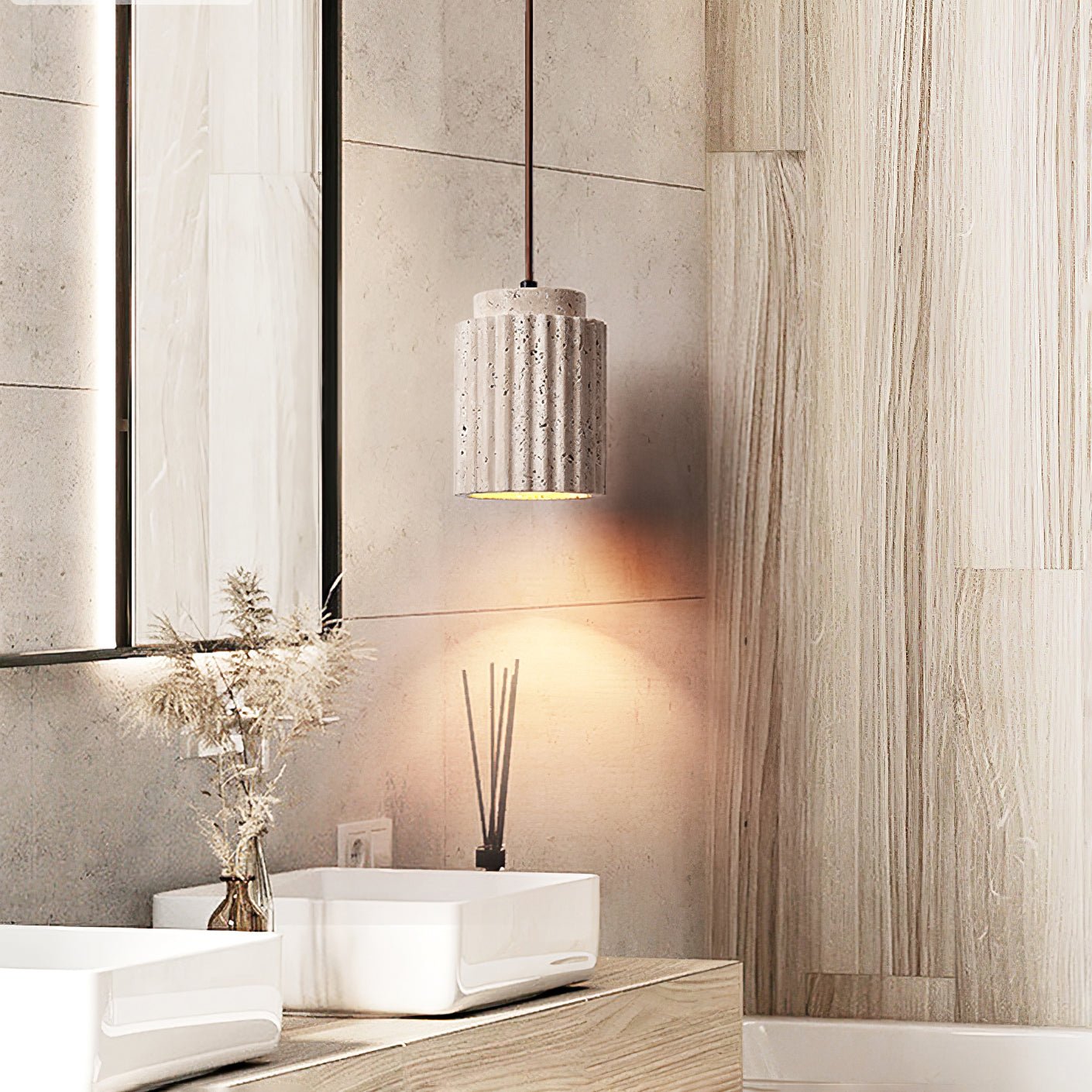 Lecave Natuursteen Hanglamp