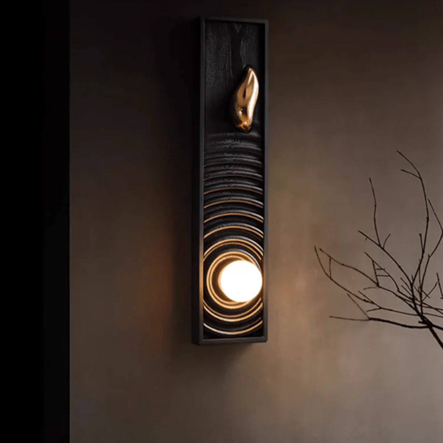 Moluze Houten Wandlamp