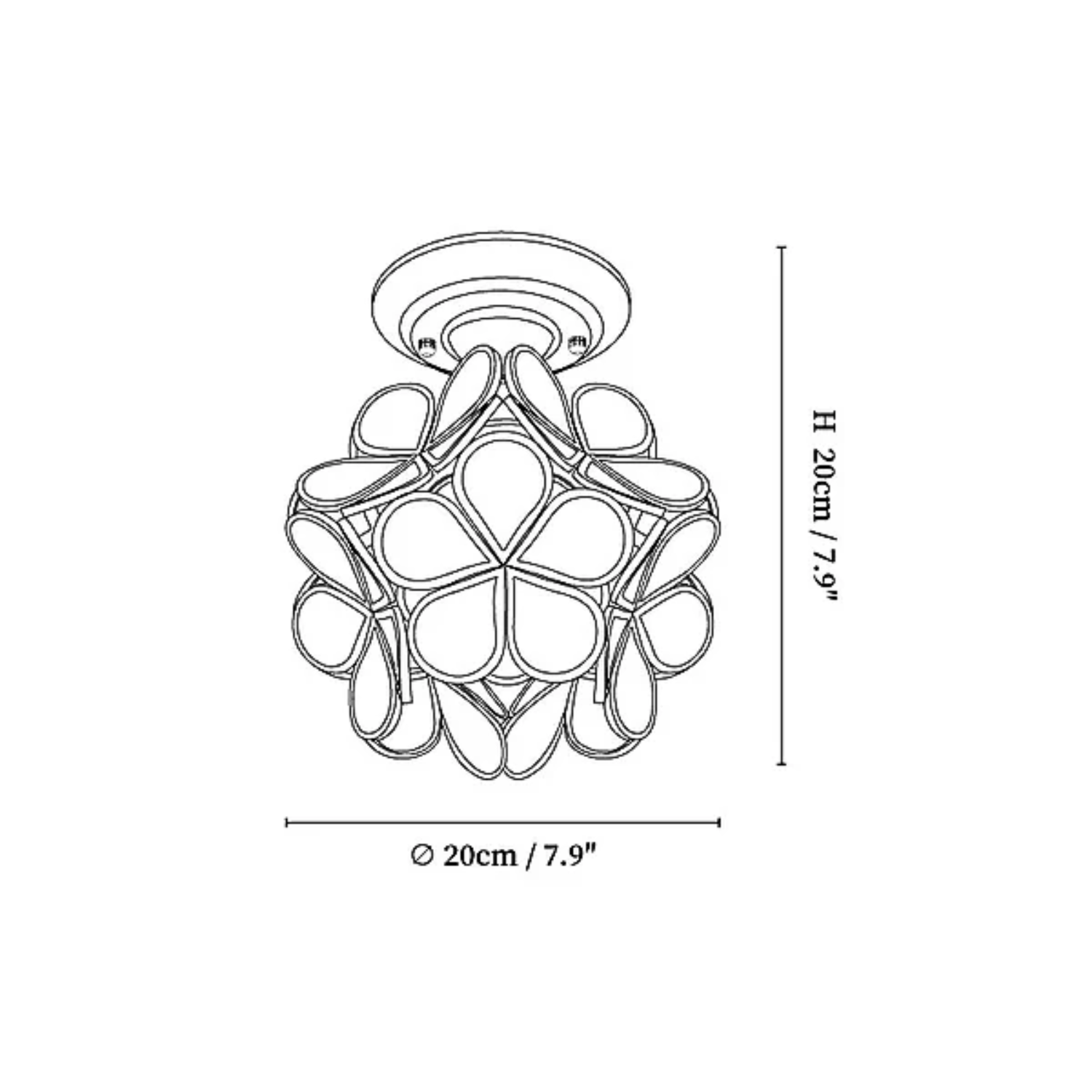 Floyem Goud Accent Plafondlamp