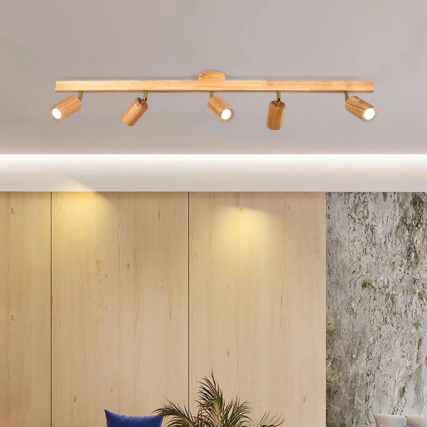 Lermo Houten Track Plafondlamp