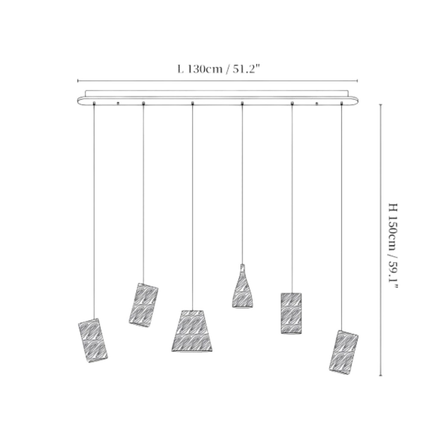 Dellse Houten Hanglamp