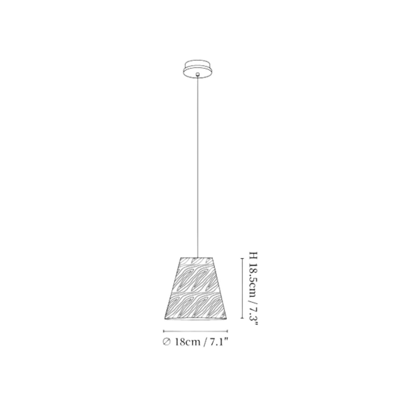 Dellse Houten Hanglamp