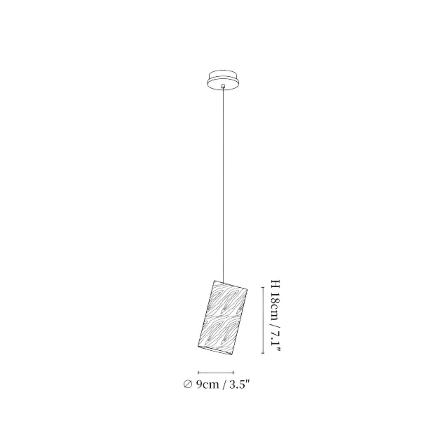 Dellse Houten Hanglamp