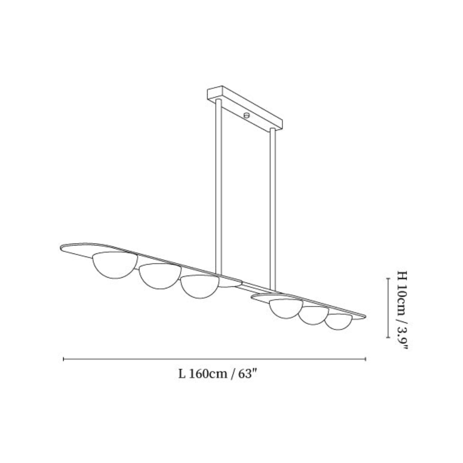 Gemose Lineaire Hanglamp