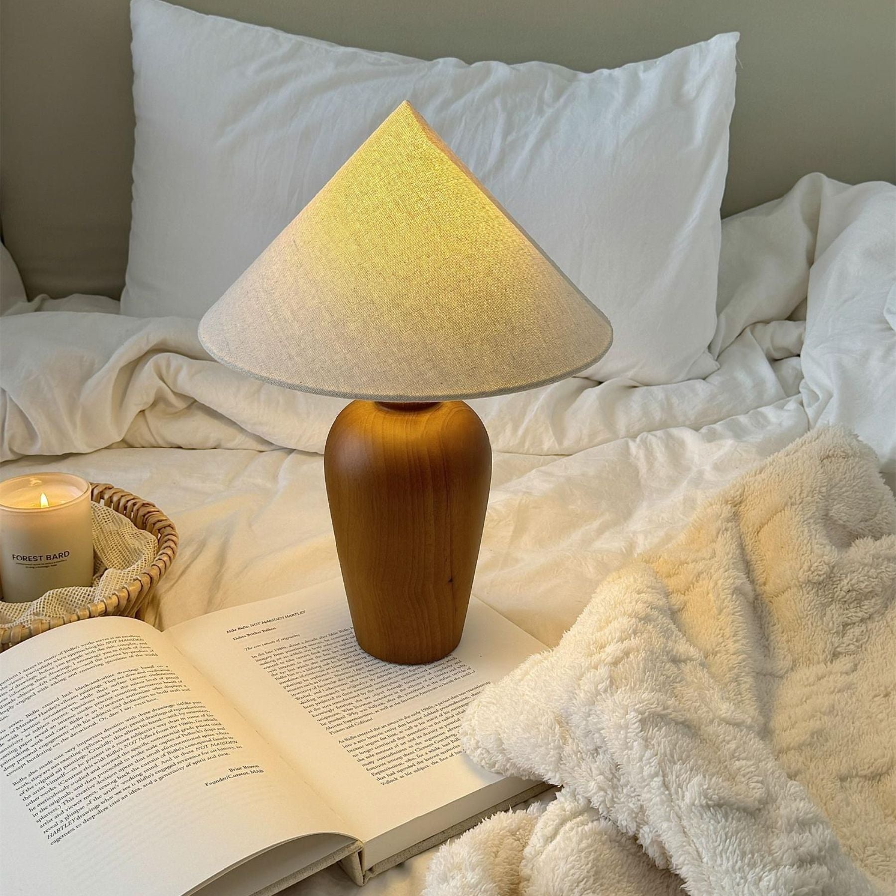 Brevo Houten Tafellamp