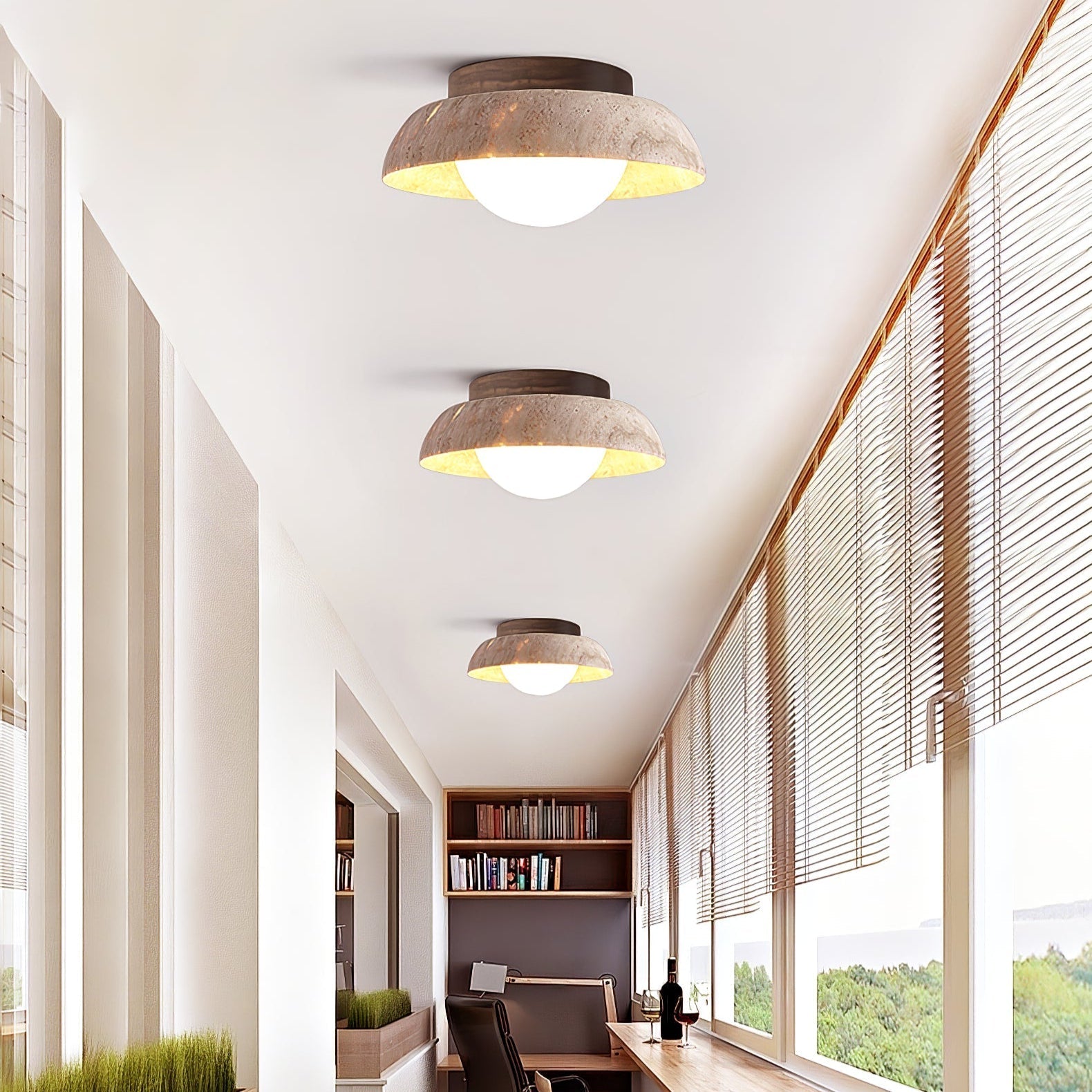 Calmesco Natuursteen Plafondlamp