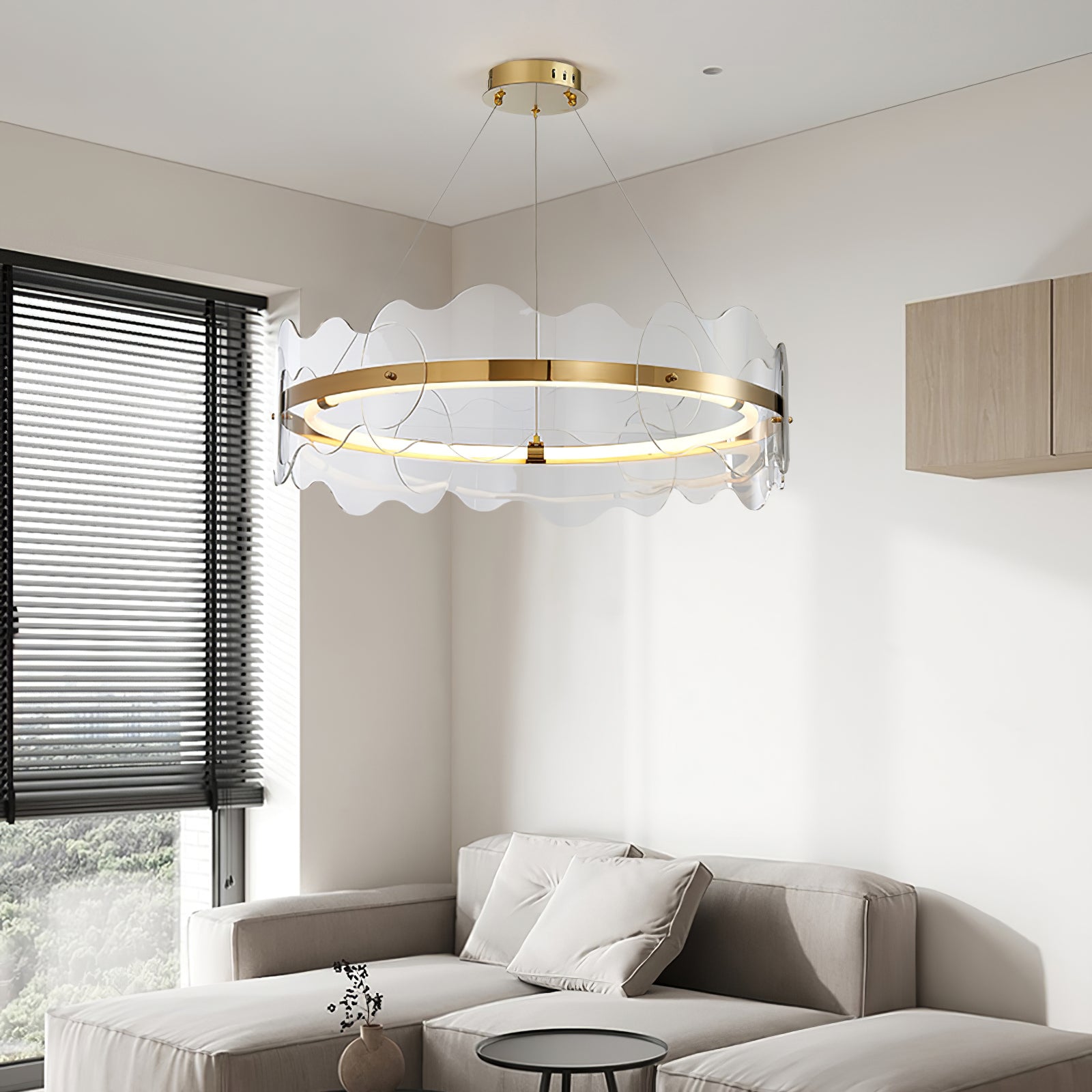 Acrylon Waved Hanglamp