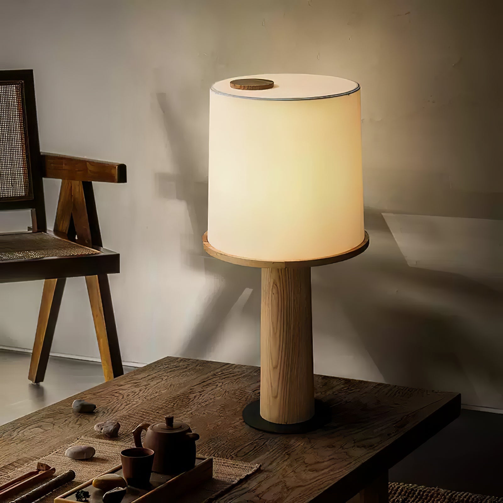 Teza Houten Tafellamp