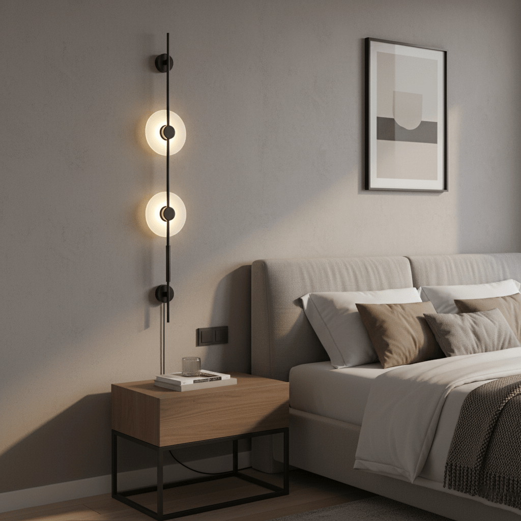 Duelsy Verticale Wandlamp Met Stekker