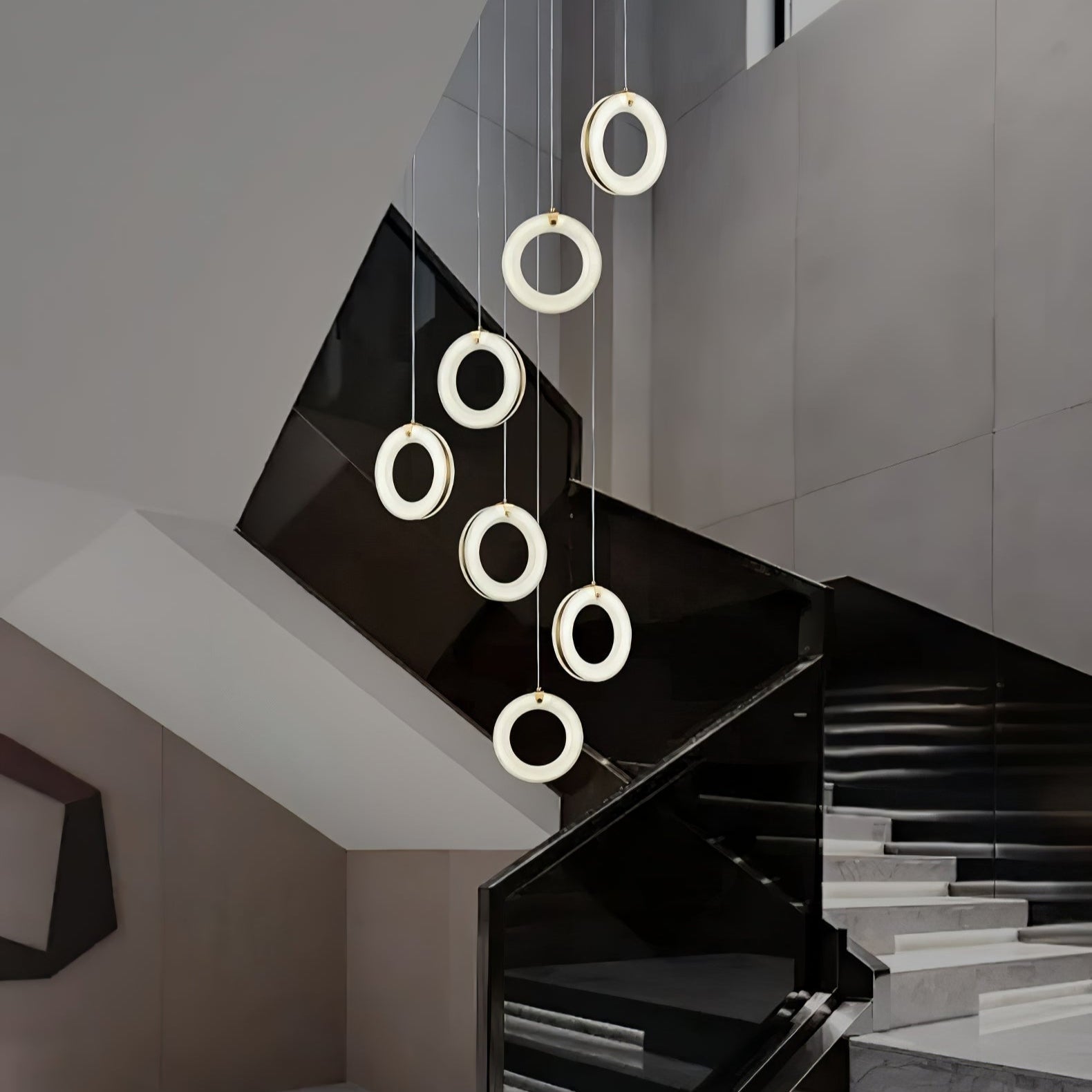 Lenba Albasten Ring Hanglamp
