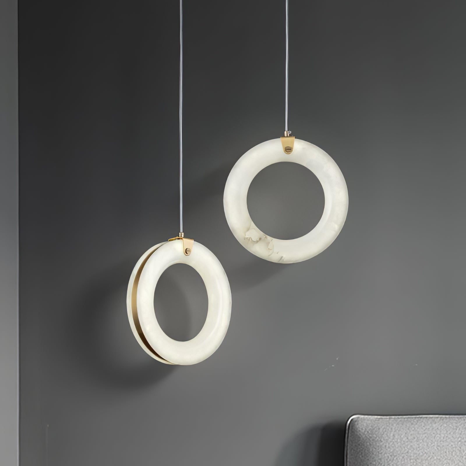 Lenba Albasten Ring Hanglamp