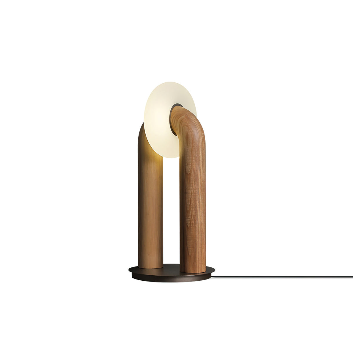 Disc Houten Tafellamp
