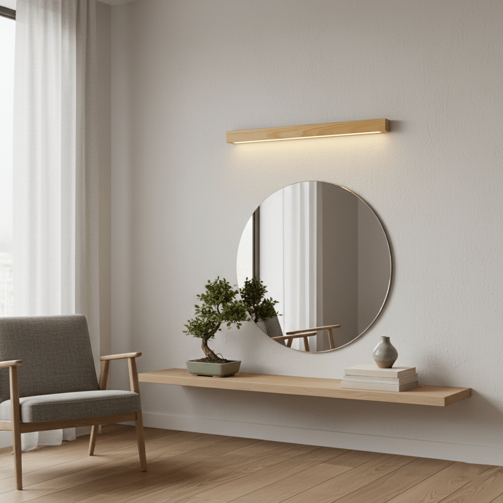 Meron Lineaire Houten Wandlamp