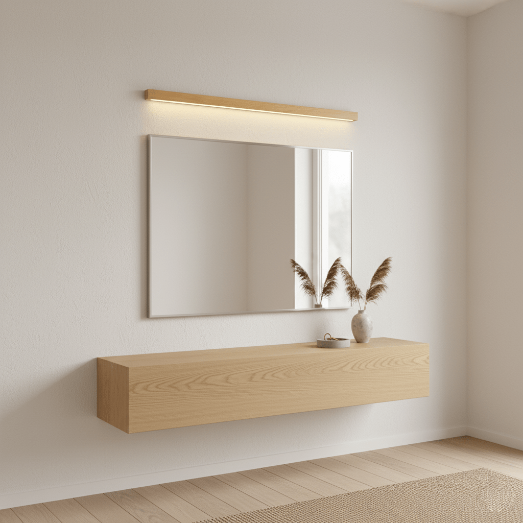 Meron Lineaire Houten Wandlamp