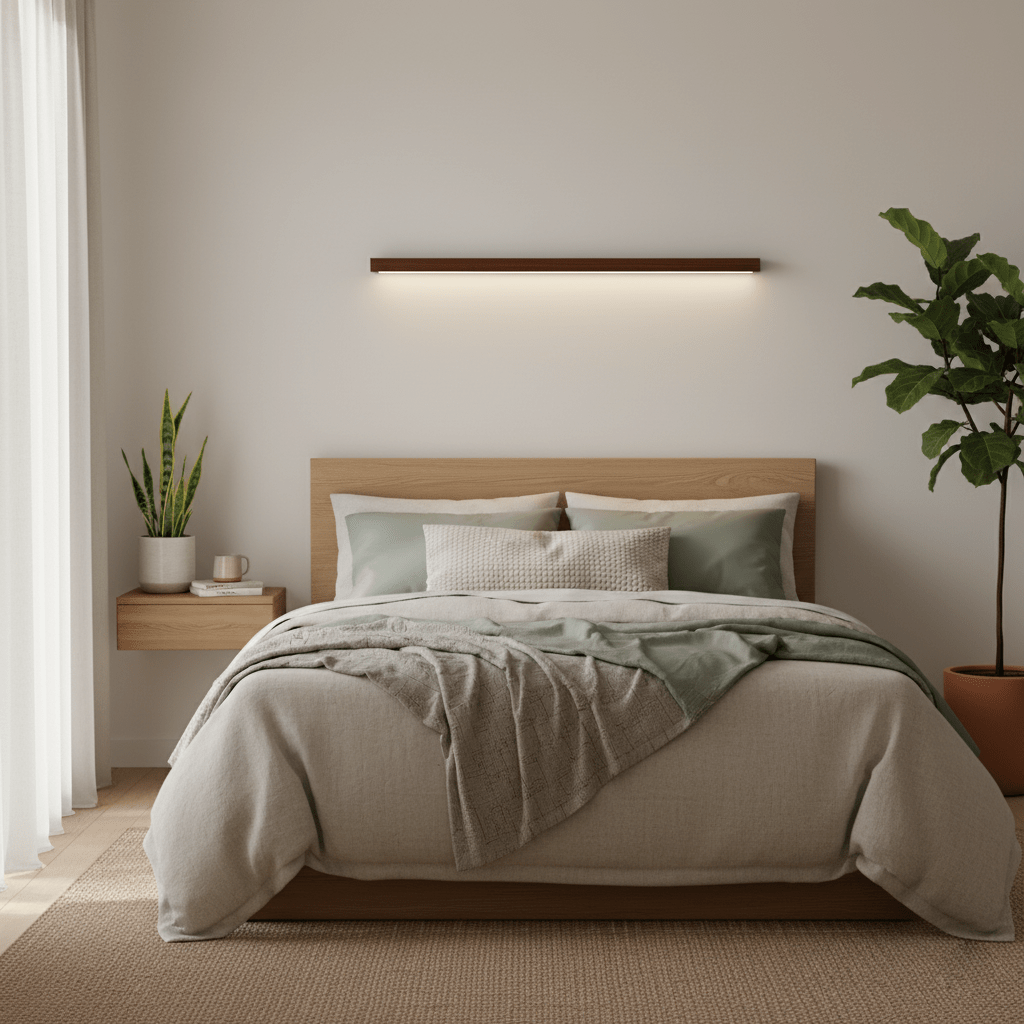 Meron Lineaire Houten Wandlamp