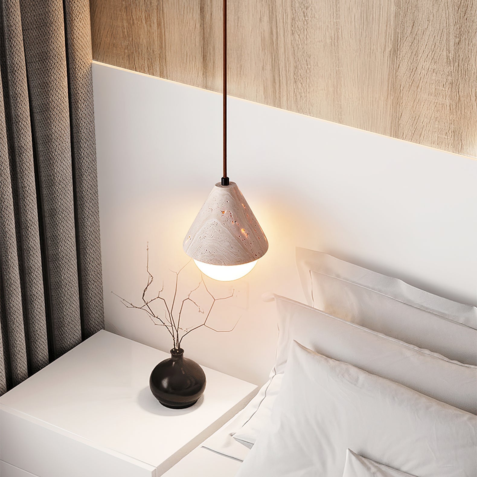 Alosim Travertijn Hanglamp