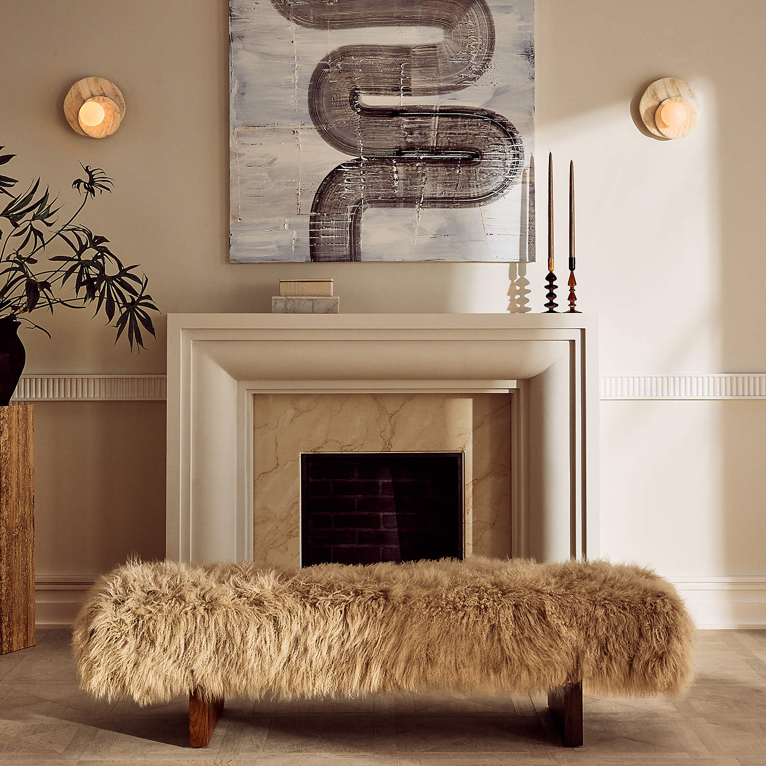 Erstone Marmeren Wandlamp