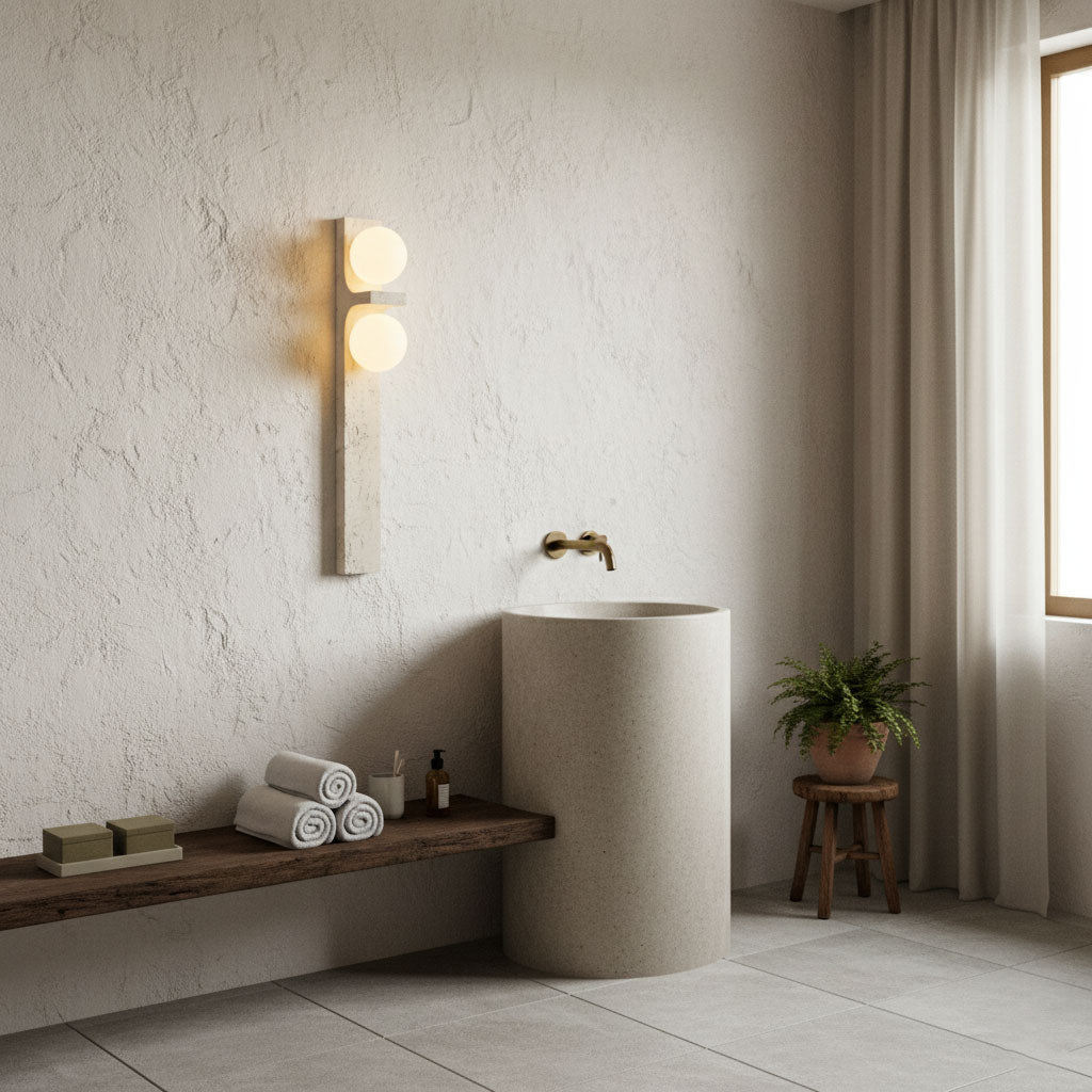 Asencis Natuursteen Wandlamp