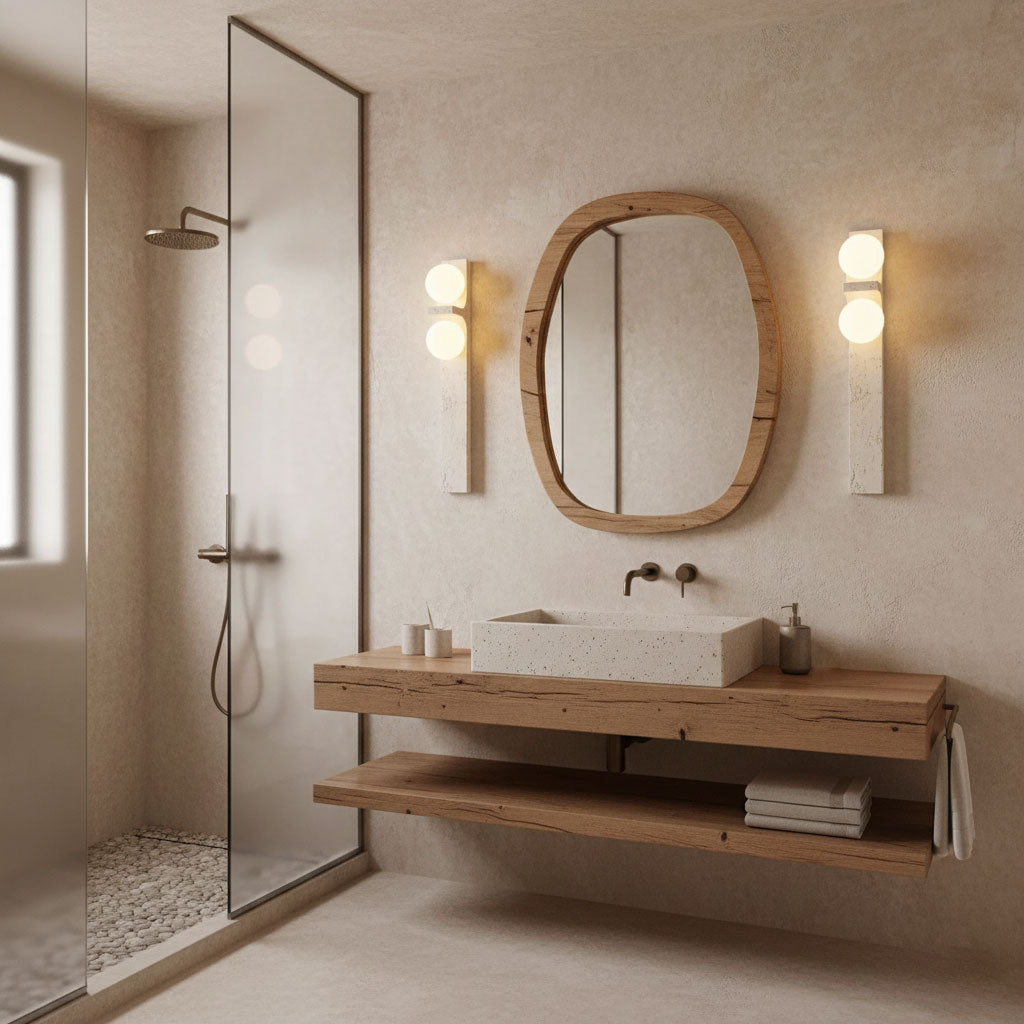 Asencis Natuursteen Wandlamp