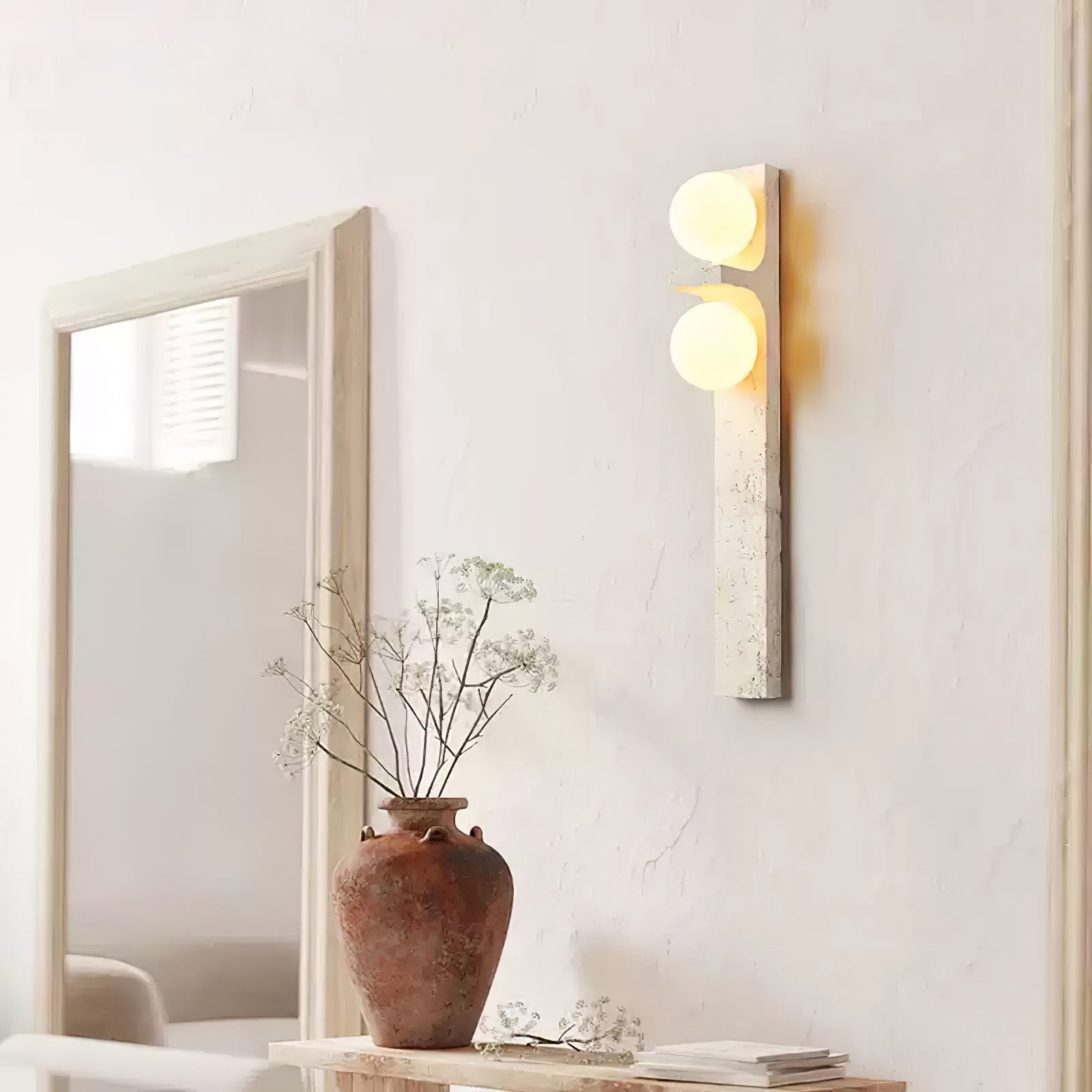 Asencis Natuursteen Wandlamp
