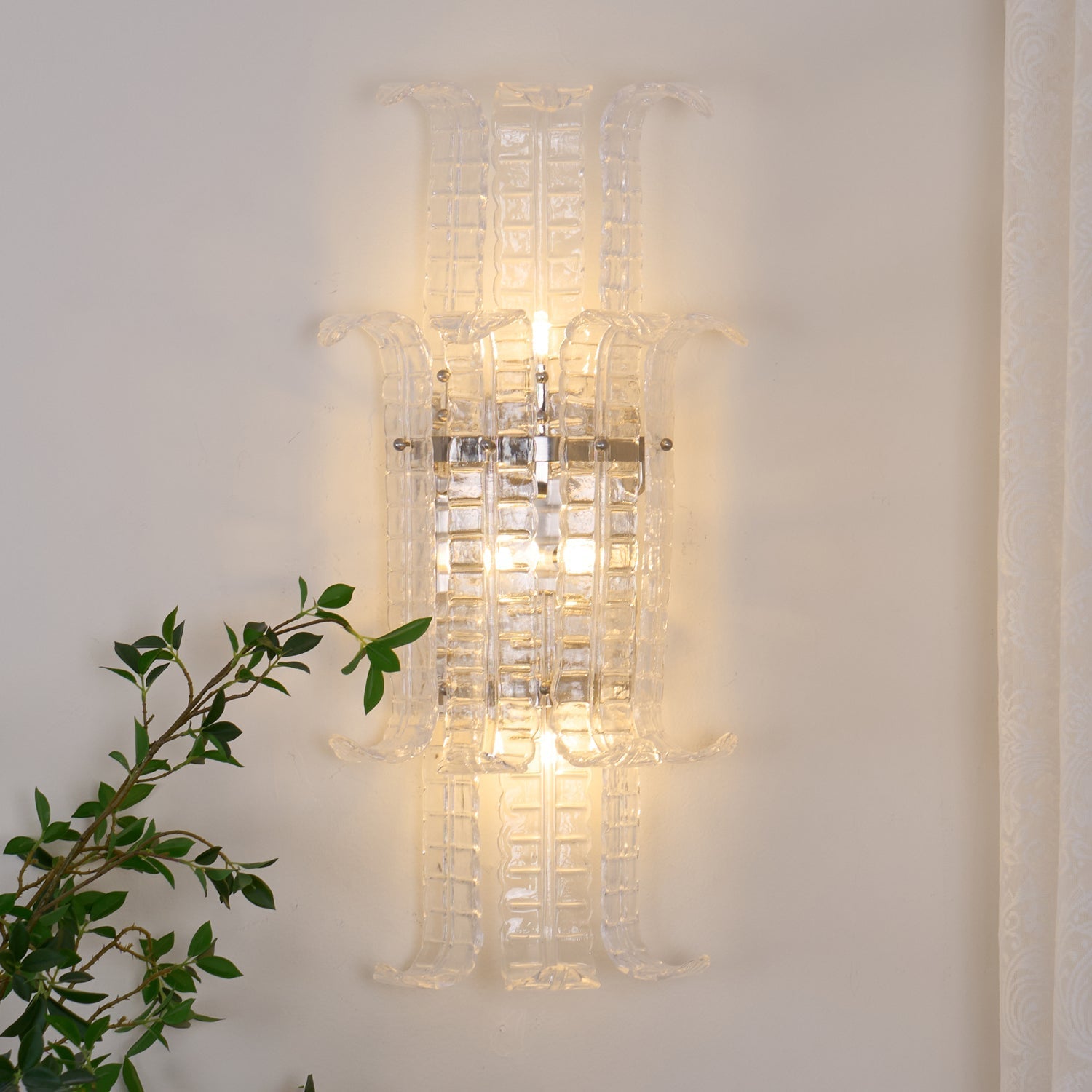 Pelonema Glazen Wandlamp