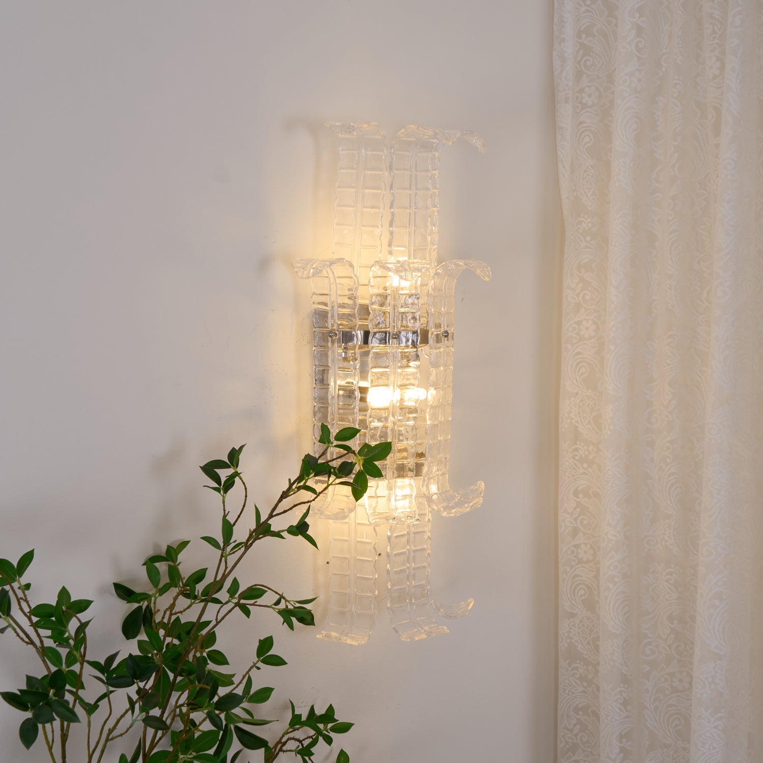 Pelonema Glazen Wandlamp