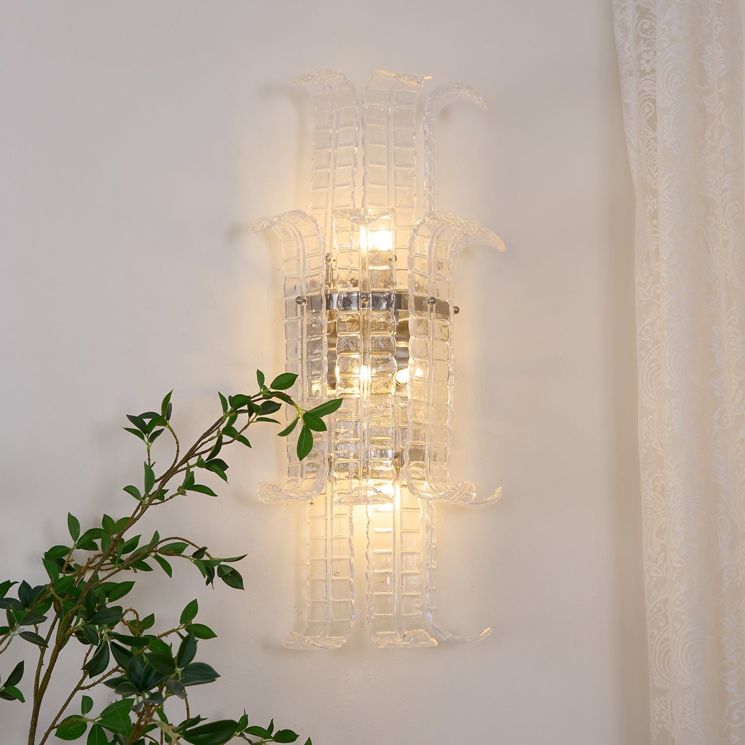 Pelonema Glazen Wandlamp