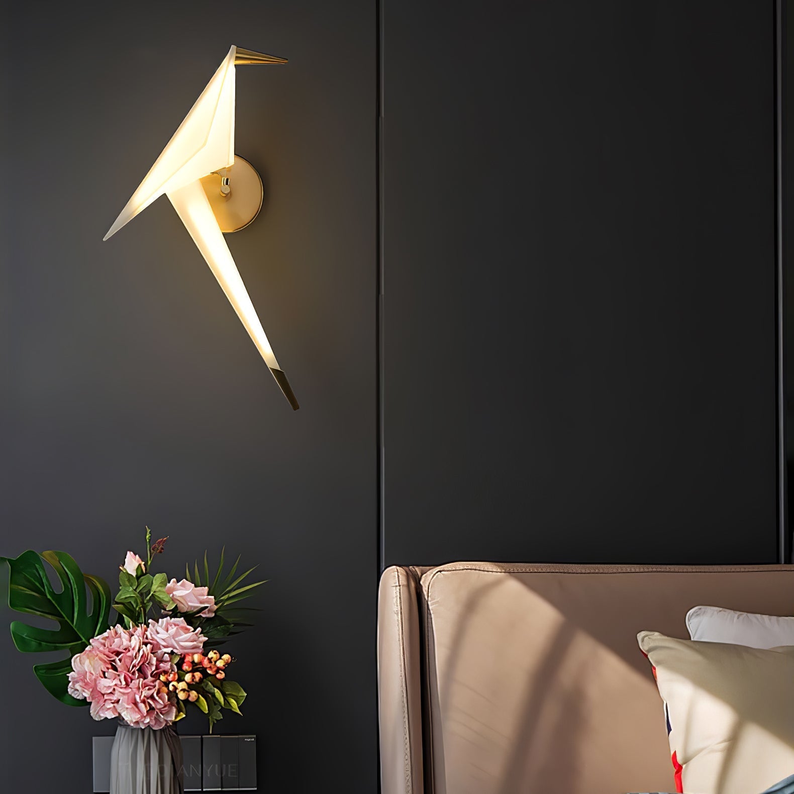 Kraanvogel Wandlamp