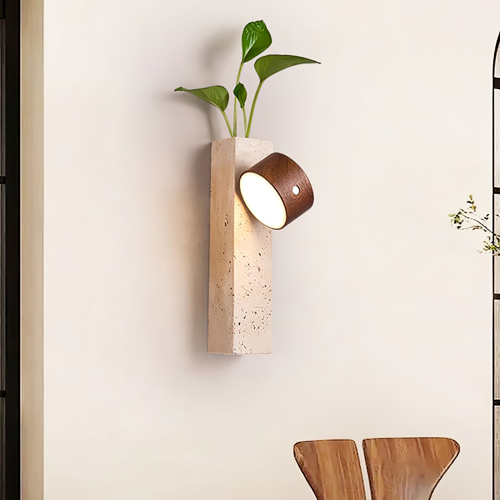 Rexis Travertijnen Wandlamp