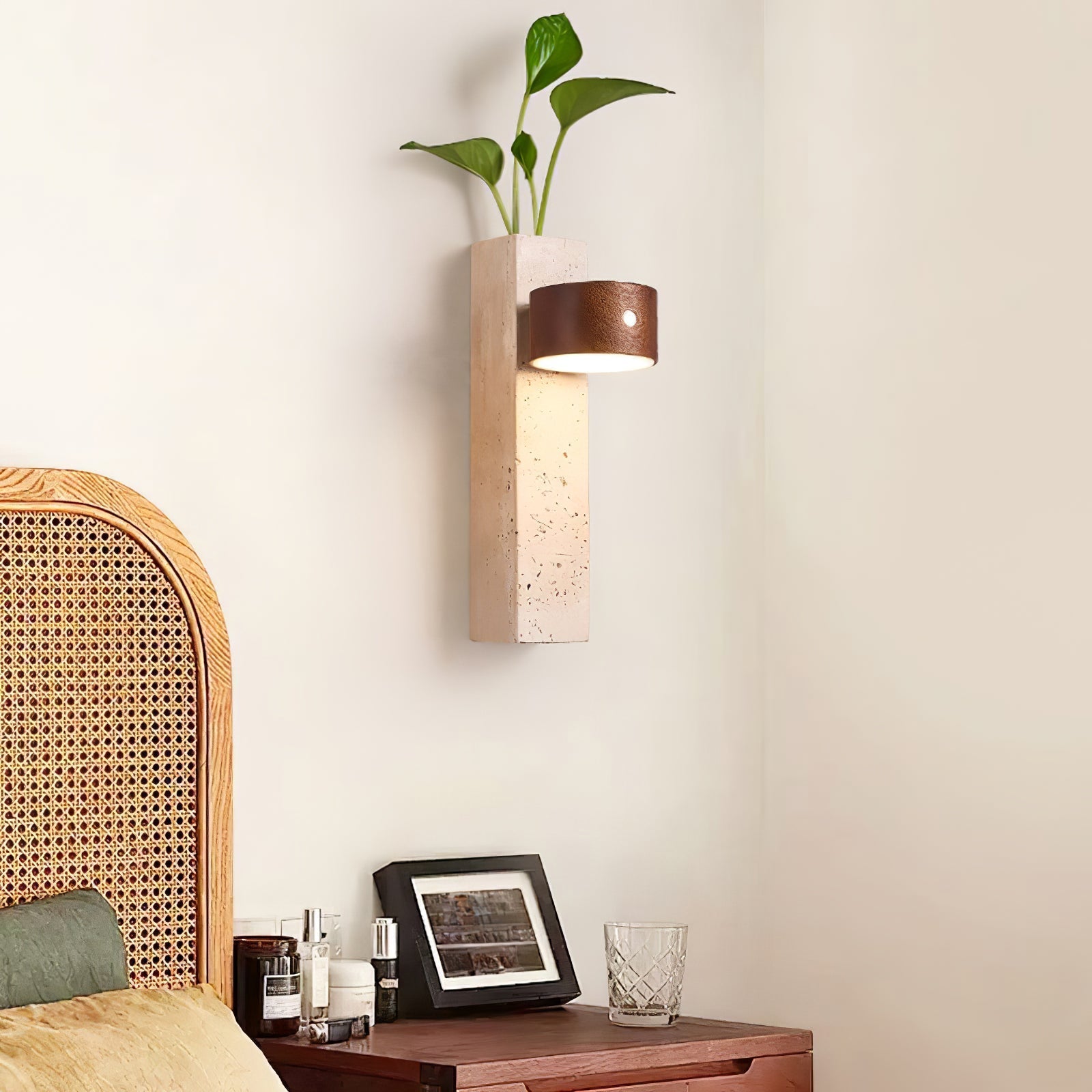 Rexis Travertijnen Wandlamp