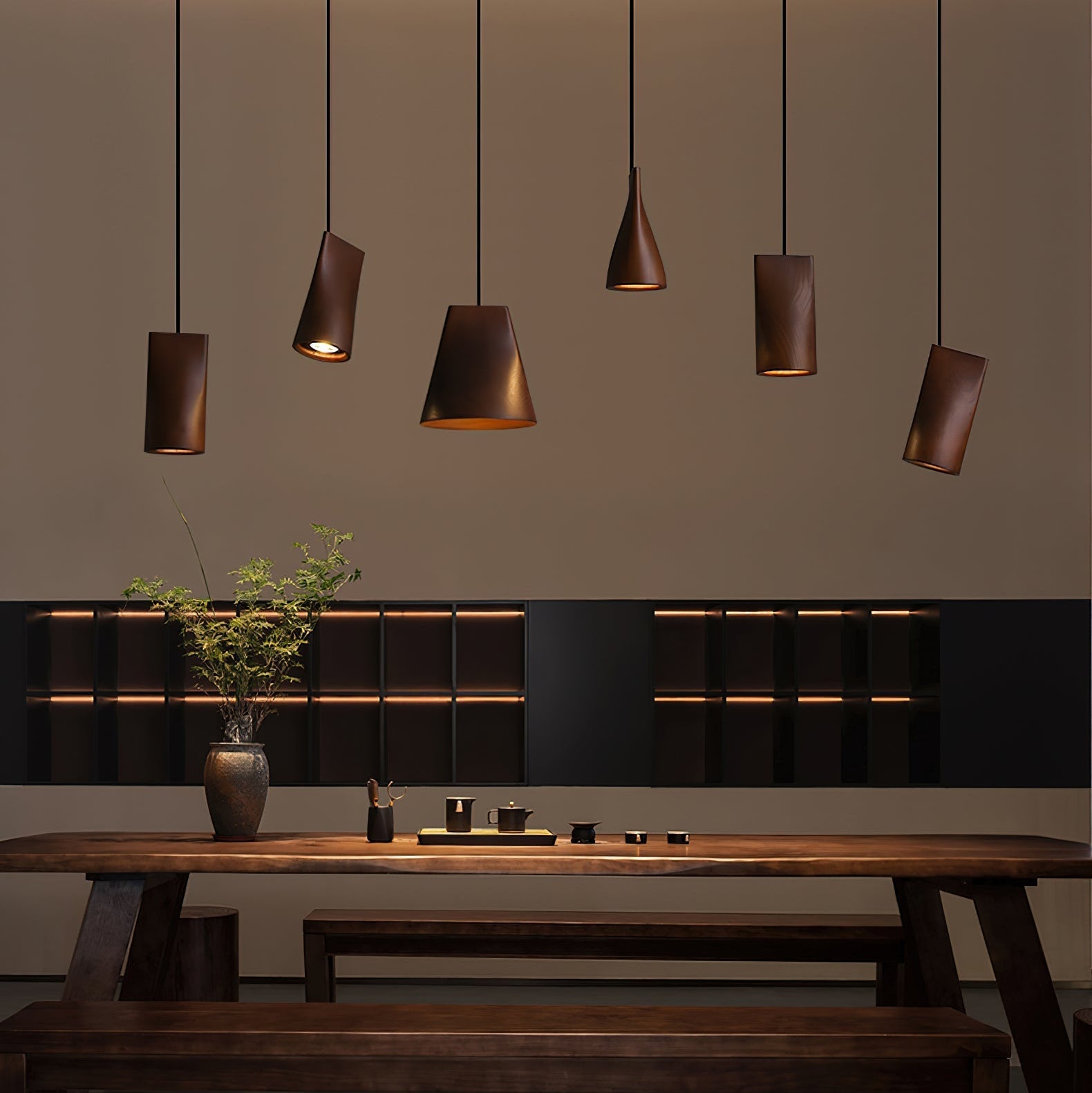 Dellse Houten Hanglamp