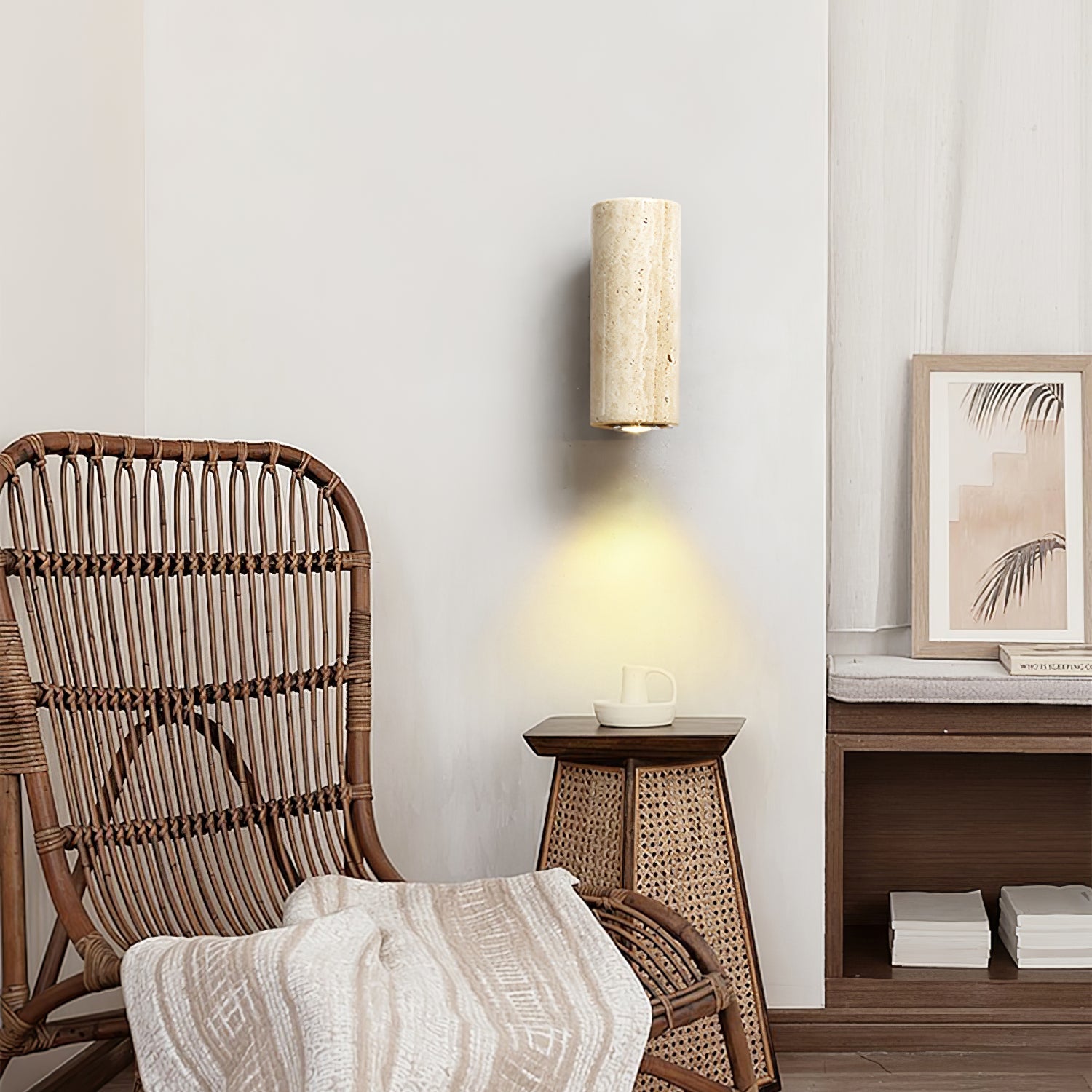 Belon Travertijnen Wandlamp