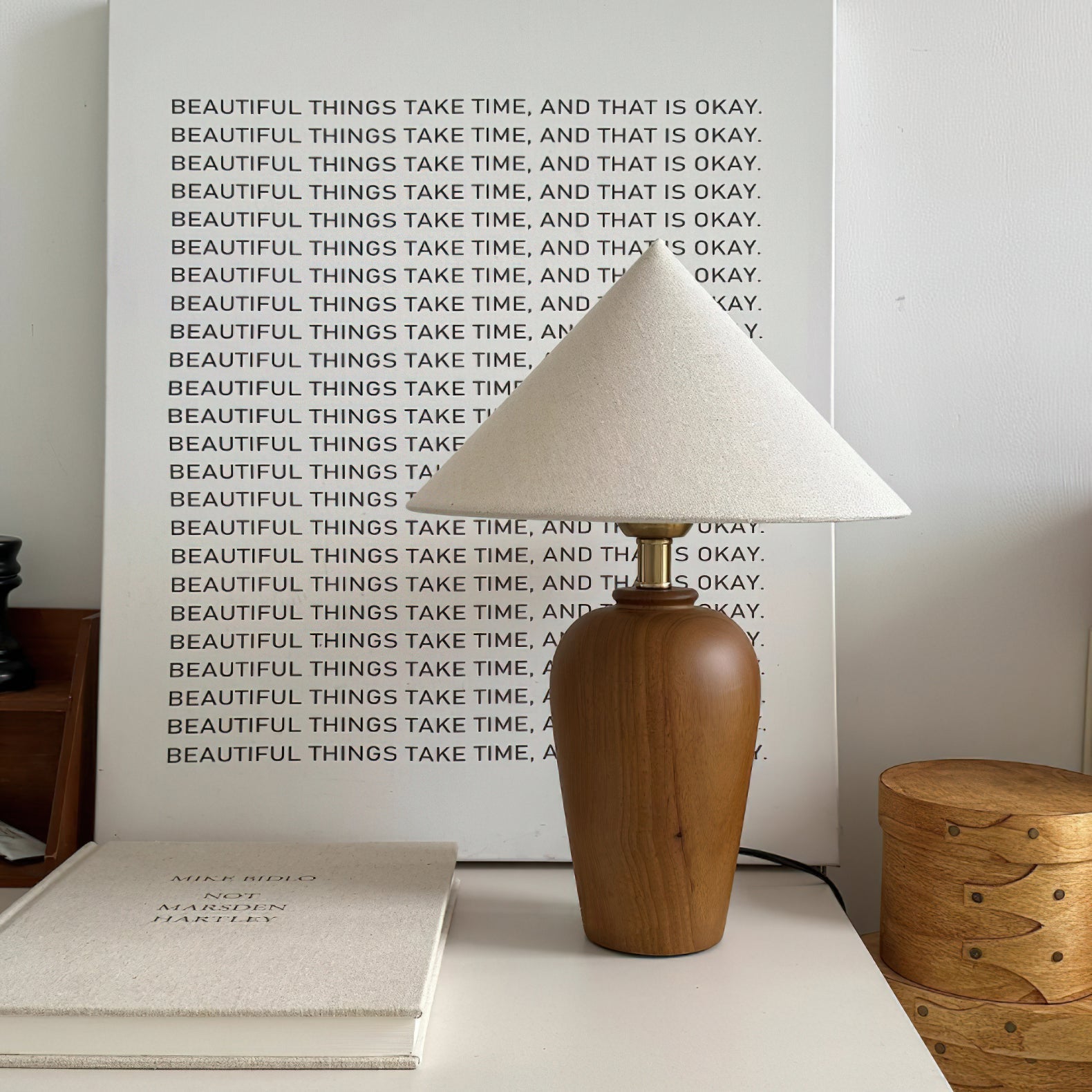 Brevo Houten Tafellamp