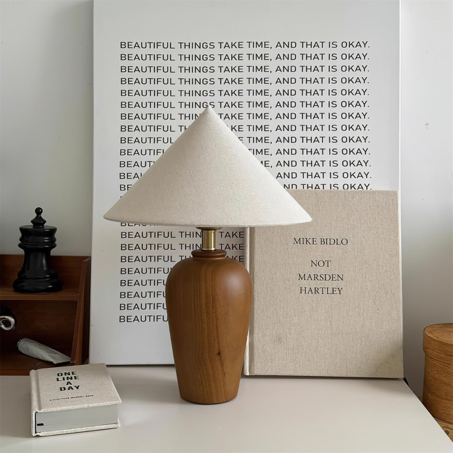 Brevo Houten Tafellamp