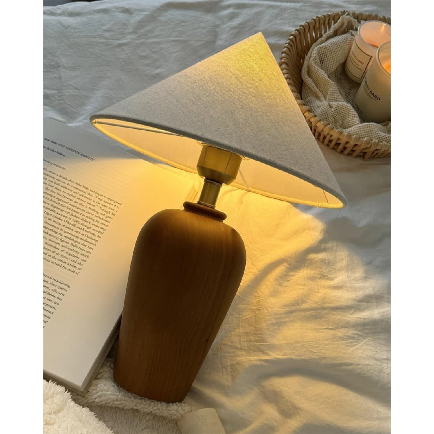 Brevo Houten Tafellamp