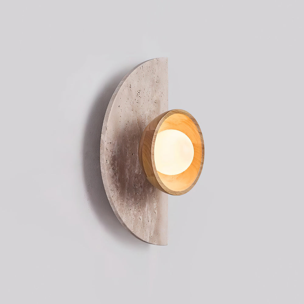 Lerbaze Natuursteen Wandlamp