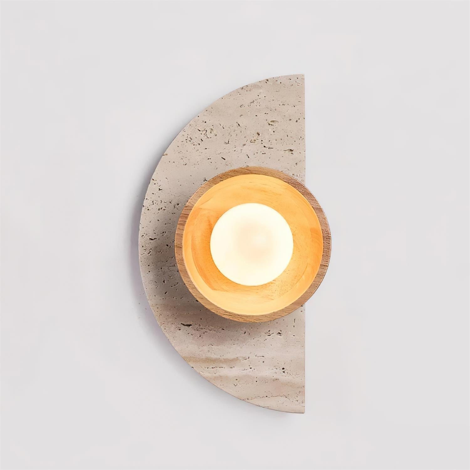 Lerbaze Natuursteen Wandlamp
