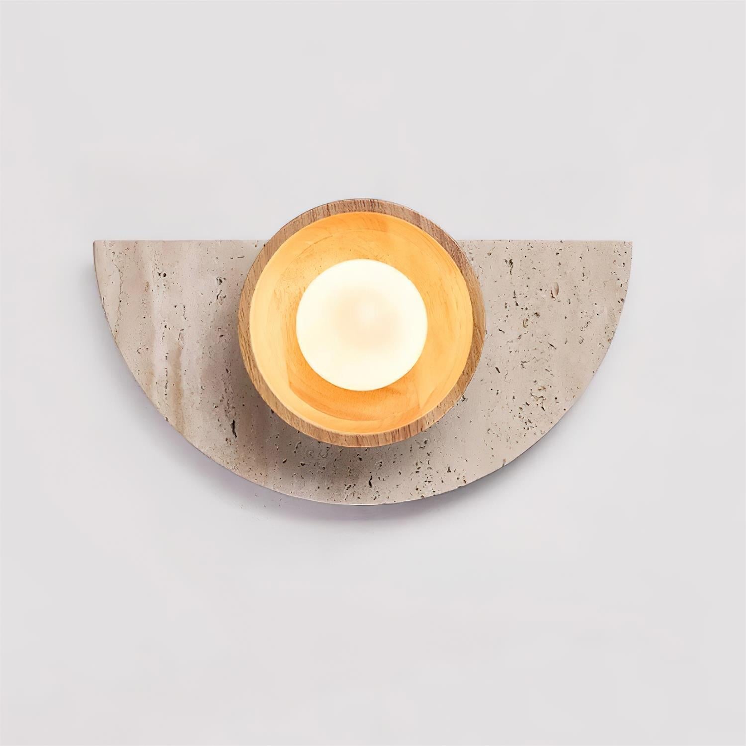 Lerbaze Natuursteen Wandlamp