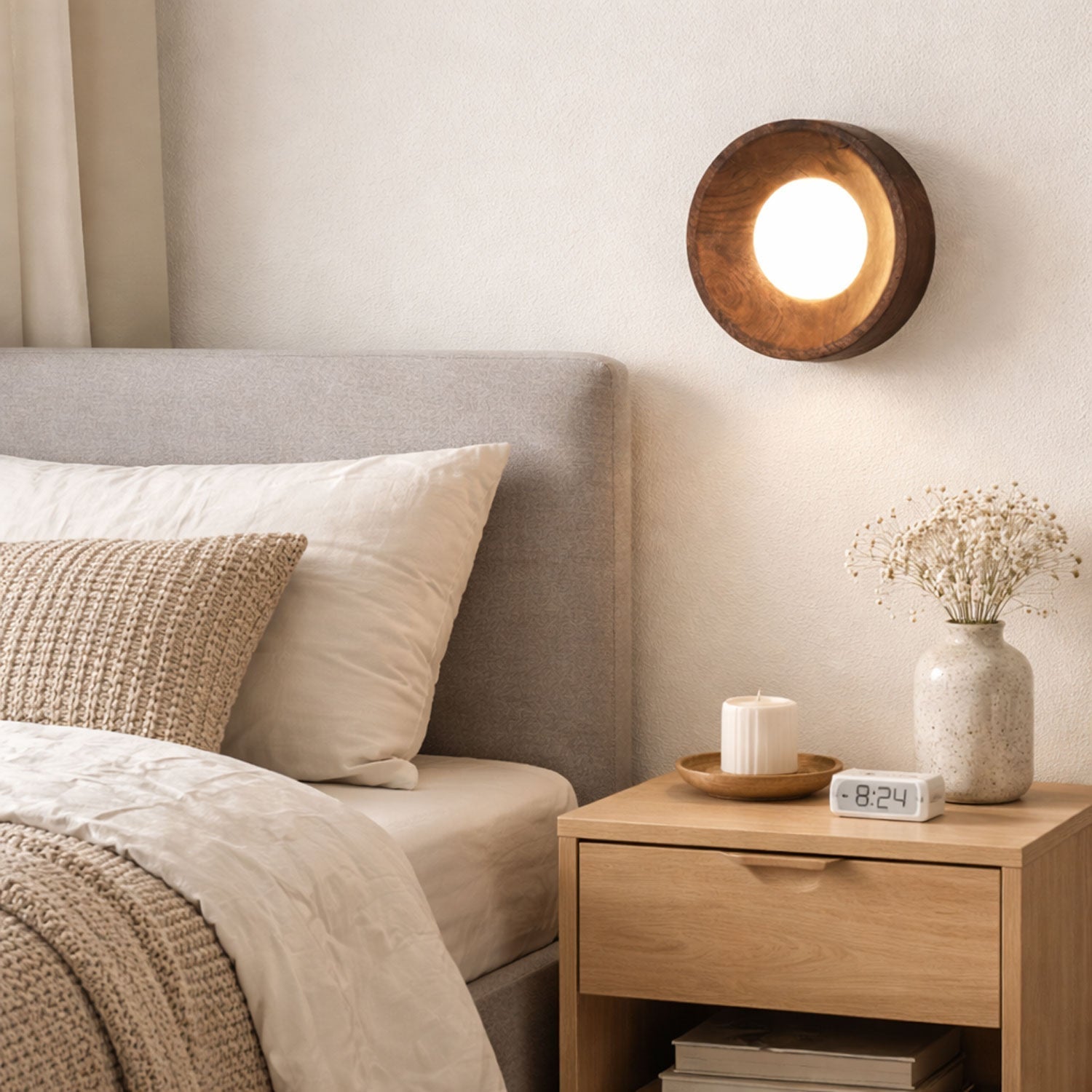 Cobell Houten Wandlamp