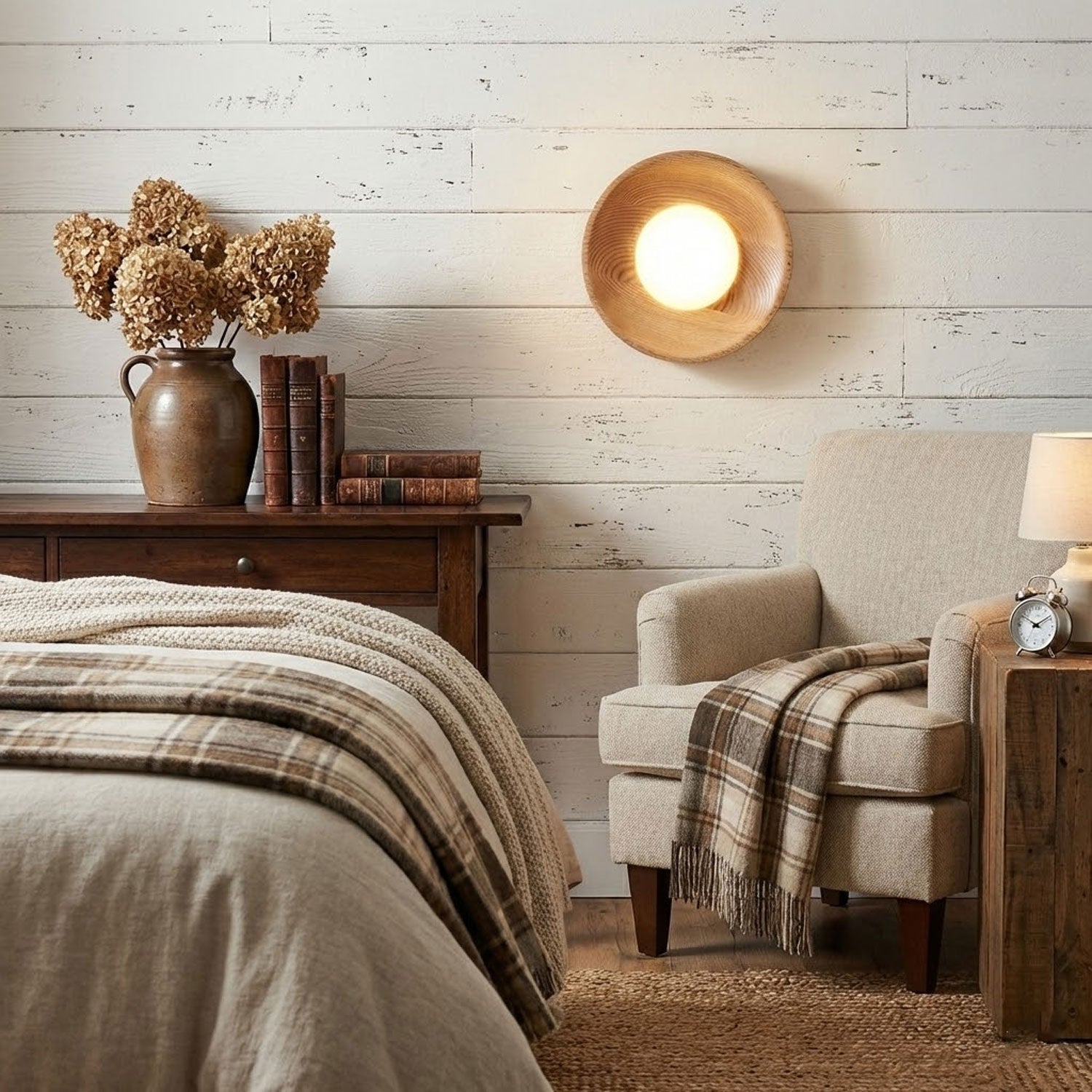 Cobell Houten Wandlamp