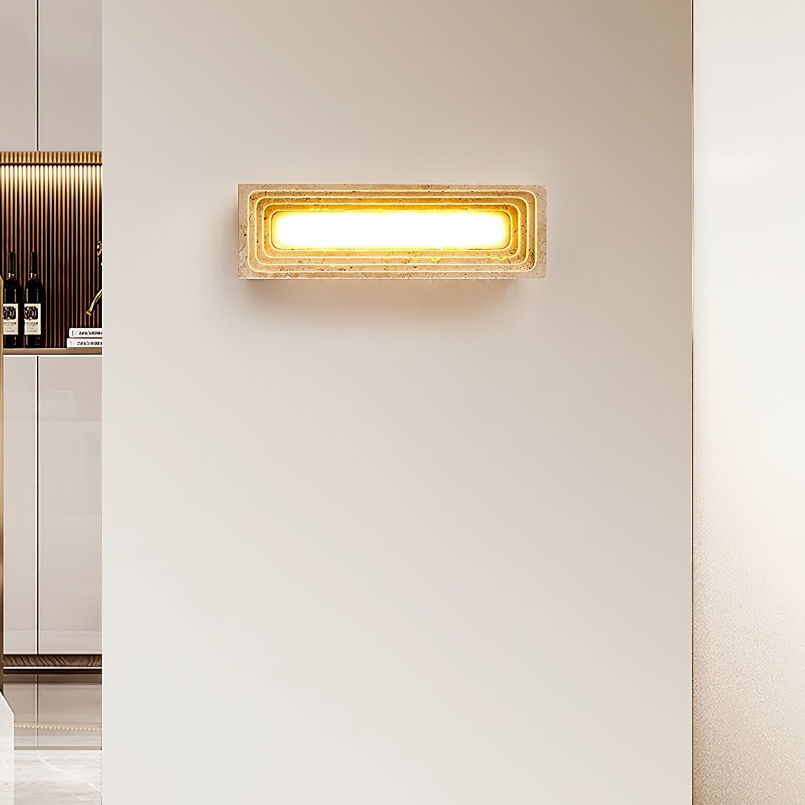 Cemiyo Travertijn Wandlamp