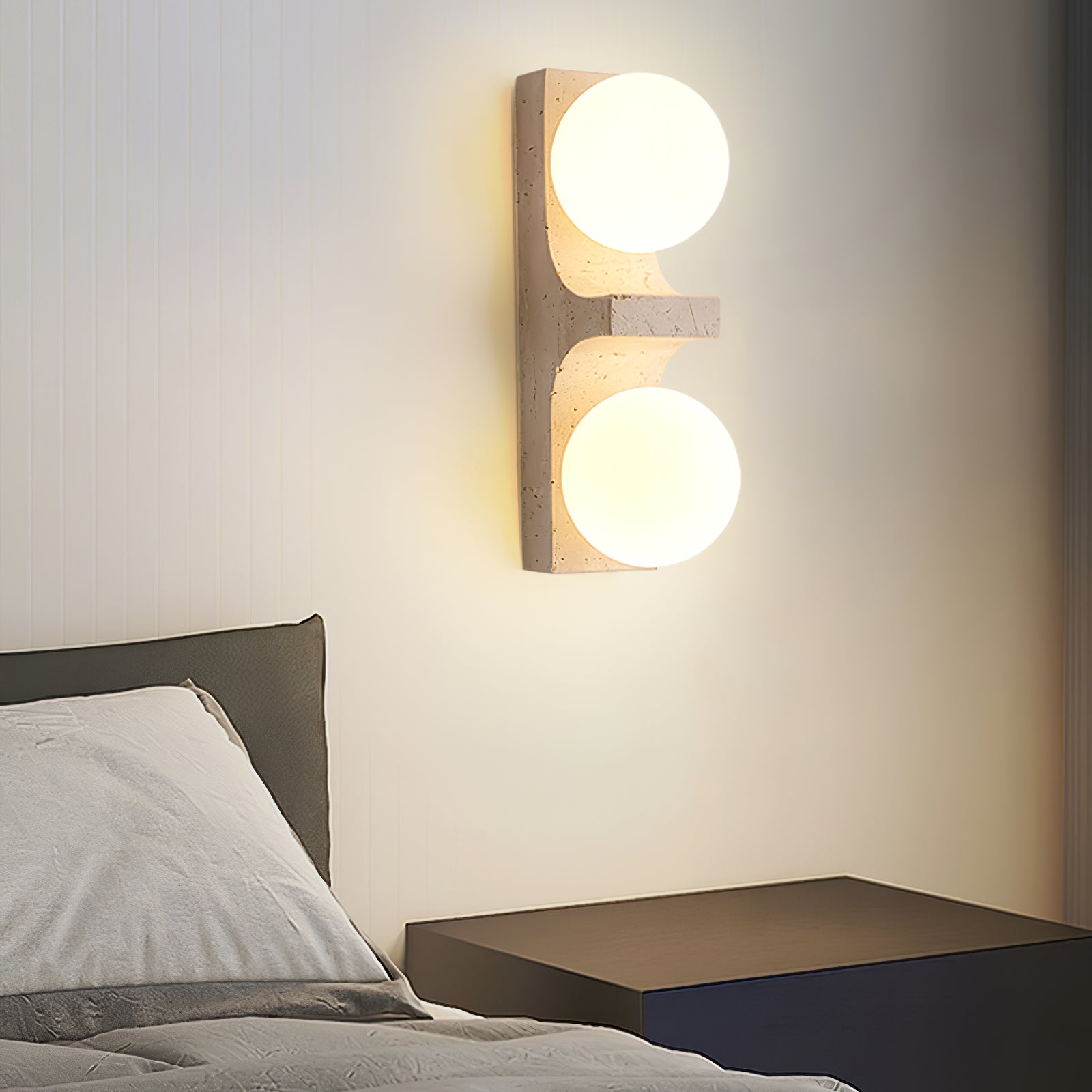 Ceiyra Travertijn Wandlamp