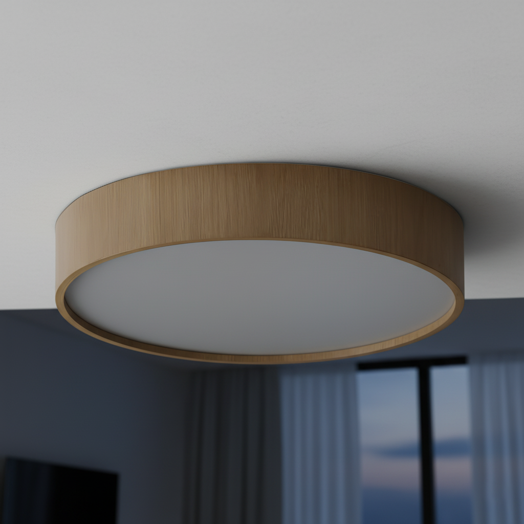 Clazo Houten Japandi Stijl Plafondlamp