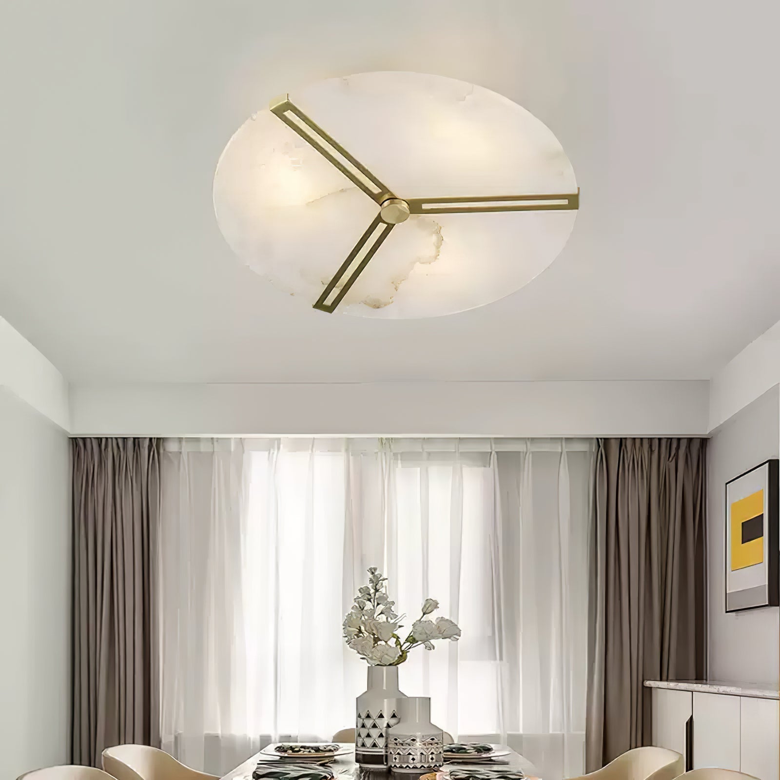 Clove Albasten Plafondlamp