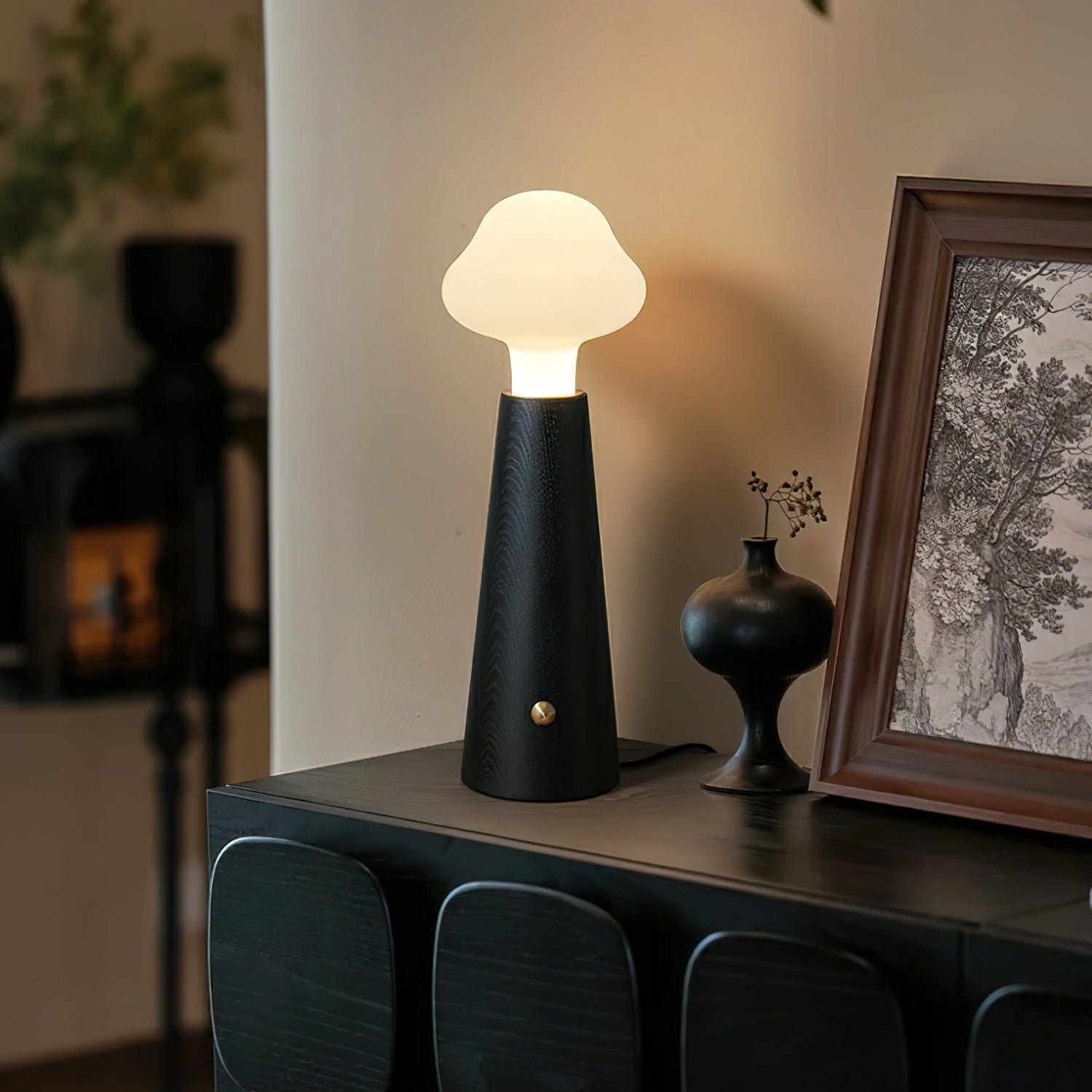 Mooshy Houten Tafellamp