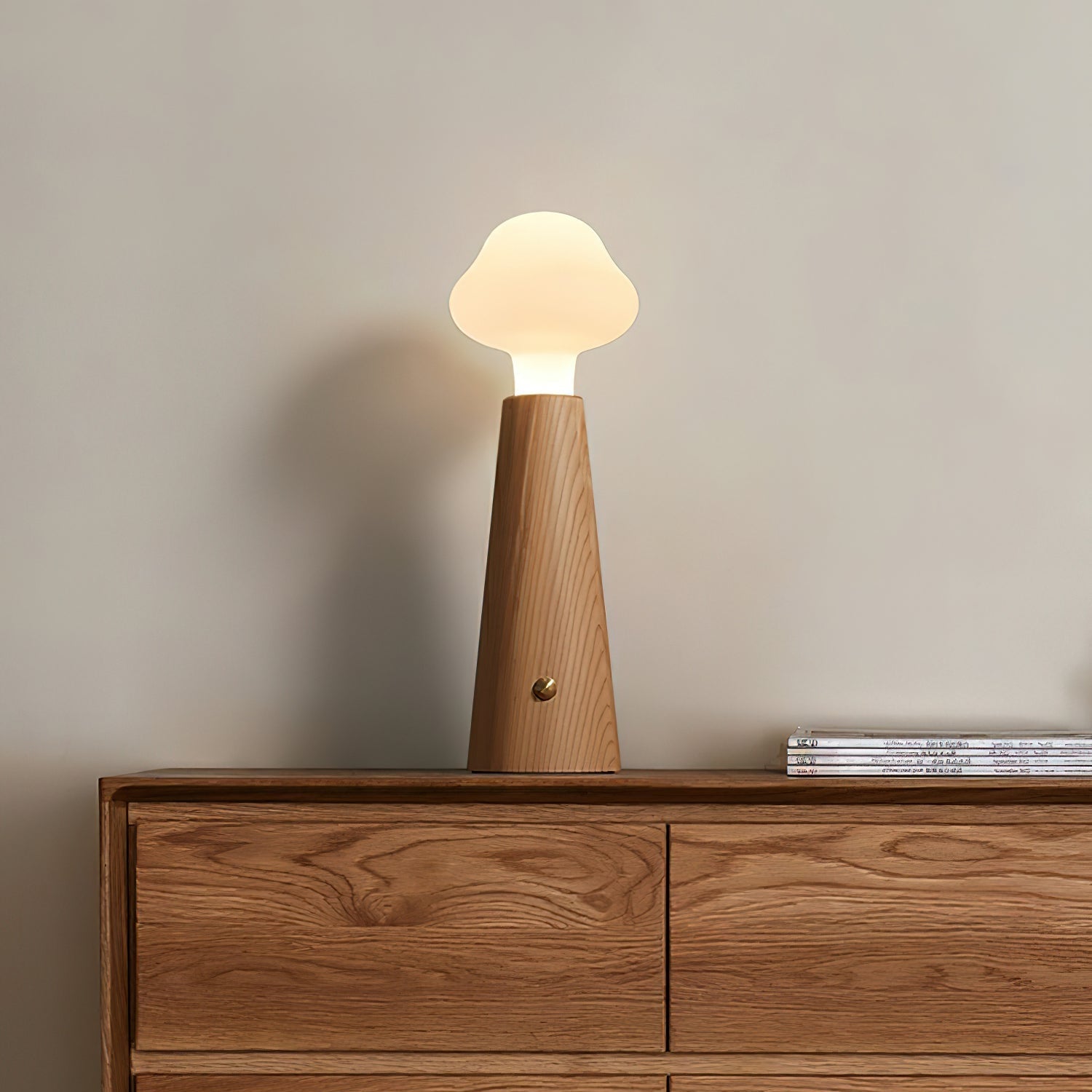 Mooshy Houten Tafellamp